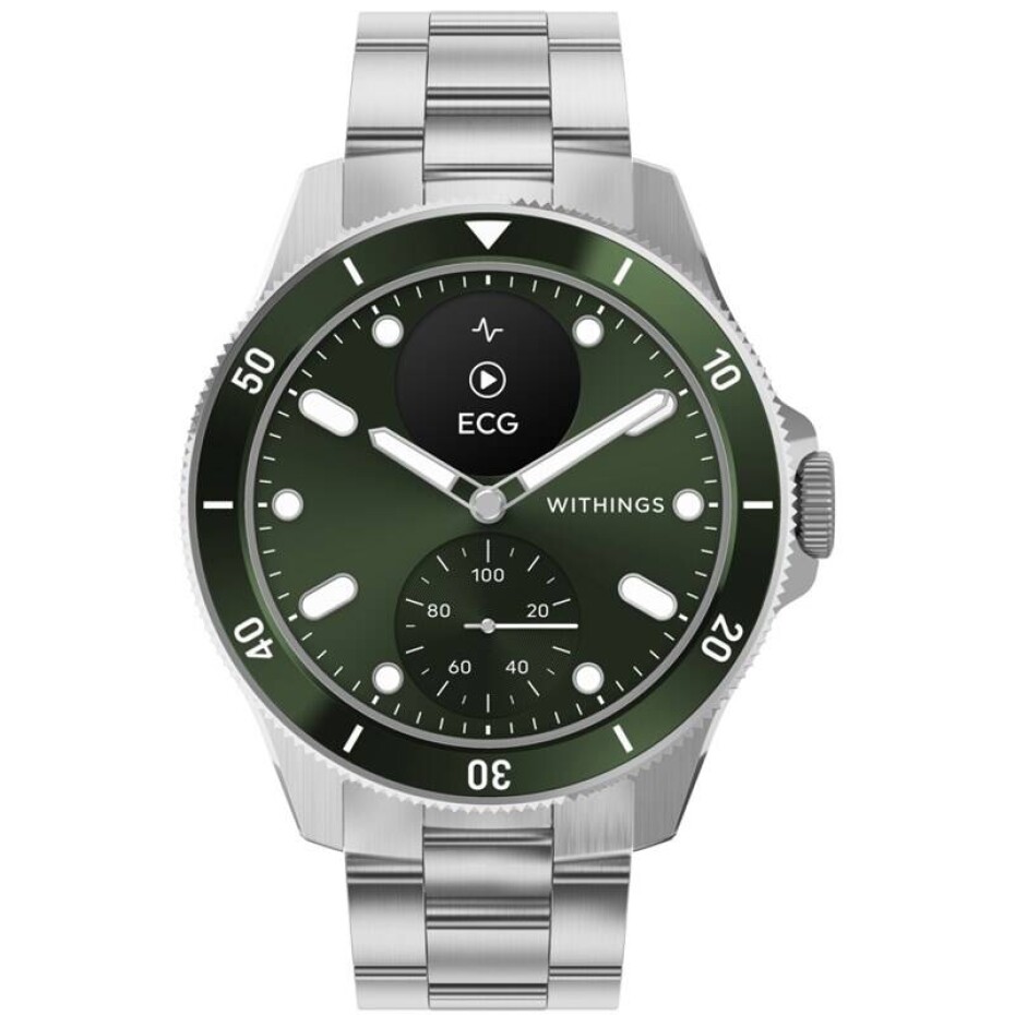 Withings Scanwatch Nova 43mm (HWA10-model 8-All-Int) zelené - main (0)