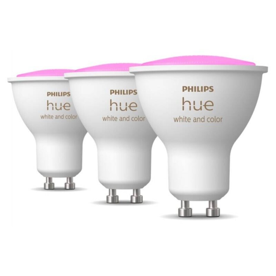 Philips Hue Bluetooth, 4,3W, GU10, White and Color Ambiance, 3ks (8719514342767) - main (0)