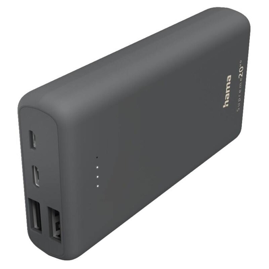 Hama Supreme 20HD, 20 000 mAh (201669) šedá - main (0)