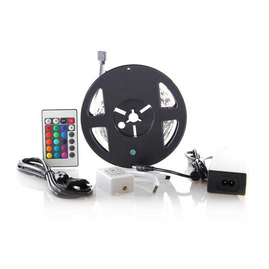 Solight RGB, 3m, sada s 12V adaptérem a dálk. ovladačem, 7,2W/m, IP20 (WM55) - main (0)