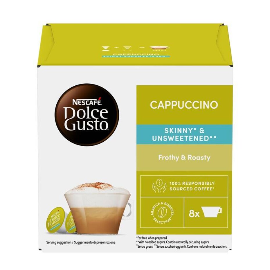 NESCAFÉ® Dolce Gusto® Cappuccino Skinny Unsweetened kávové kapsle 16 ks - main (0)