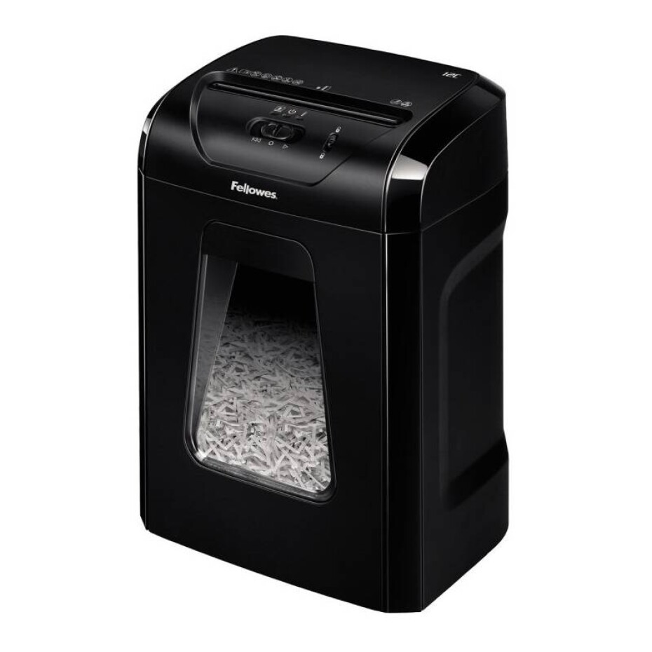 Fellowes 12 C, 12 listů, 19l (felsh12c) černá - main (0)