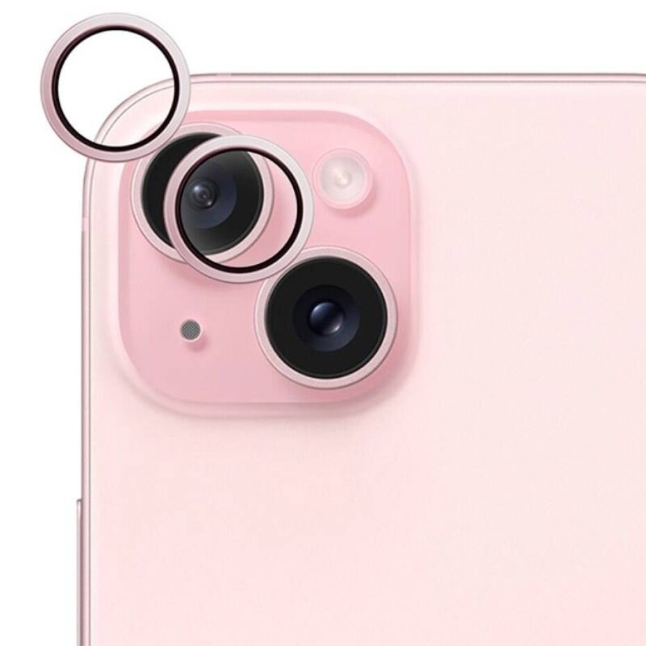 Epico Aluminium Lens Protector na Apple iPhone 15/15 Plus (81112152300001) růžové - main (0)