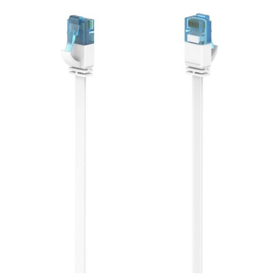 Hama síťový (RJ45), Cat6, 5m, plochý (200685) bílý - main (0)