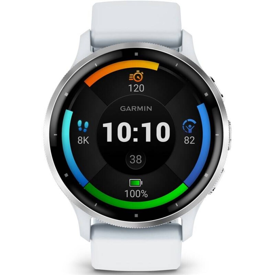 Garmin Venu 3 - Silver/Whitestone Silicone Band (010-02784-00) - main (0)