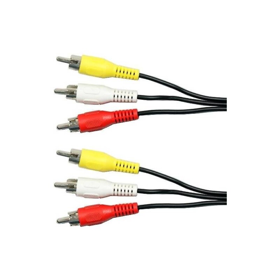 AQ 3x CINCH / 3x CINCH, video + stereo audio, 2 m (xaqcv25020) - main (0)