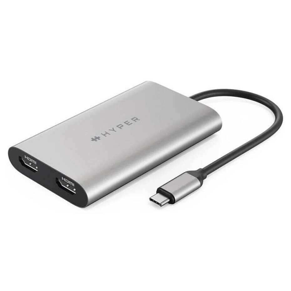 HyperDrive USB-C /2x HDMI (HY-HDM1-GL) stříbrná - main (0)