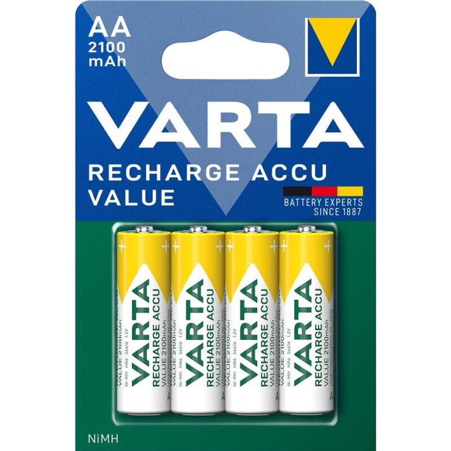 Varta Value, HR06, AA, 2100mAh, Ni-MH, blistr 4ks (56616101404) - main (0)
