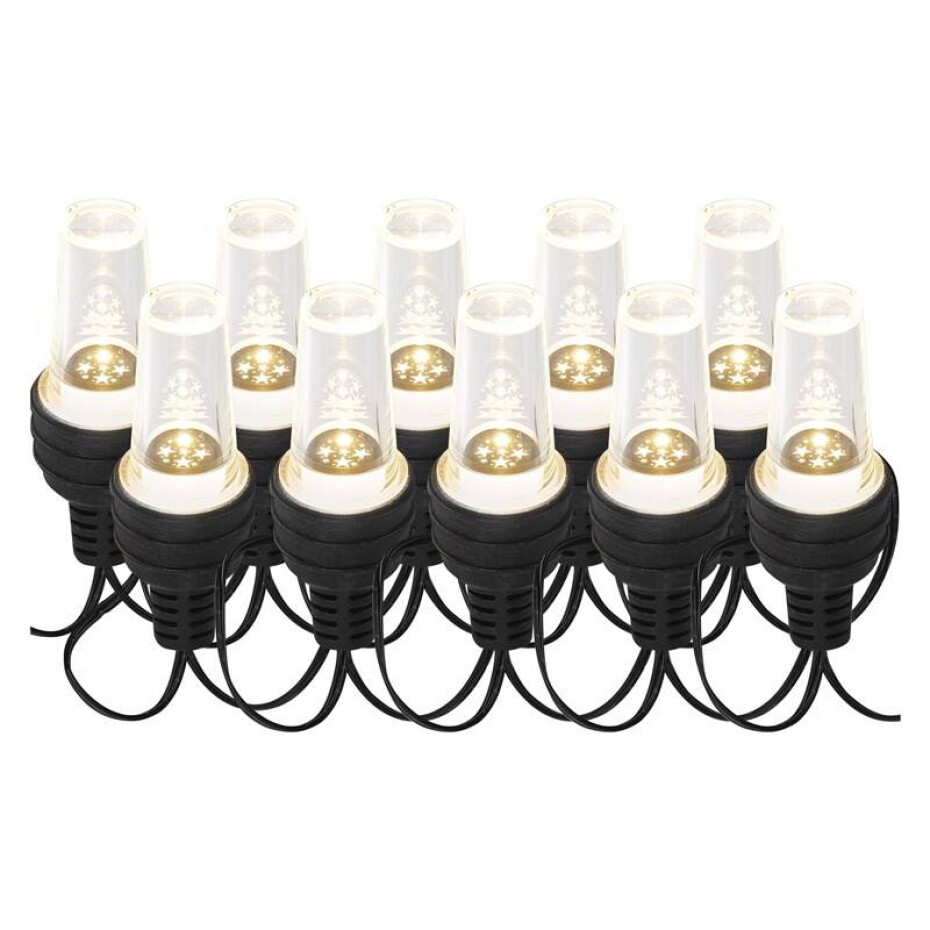EMOS 10 LED řetěz - 10x párty žárovky, 4,5 m, venkovní i vnitřní, studená bílá (DCPC08) - main (0)