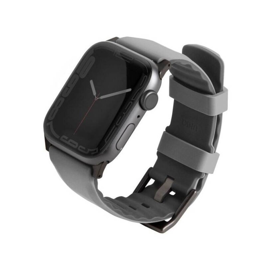 Uniq Linus Airsoft Silicone na Apple Watch 41/40/38mm (UNIQ-41MM-LINUSGRY) šedý - main (0)