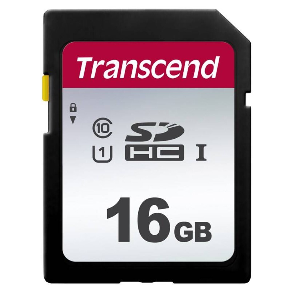 Transcend SDHC 16GB UHS-I U1 (100R/85W) (TS16GSDC300S) - main (0)