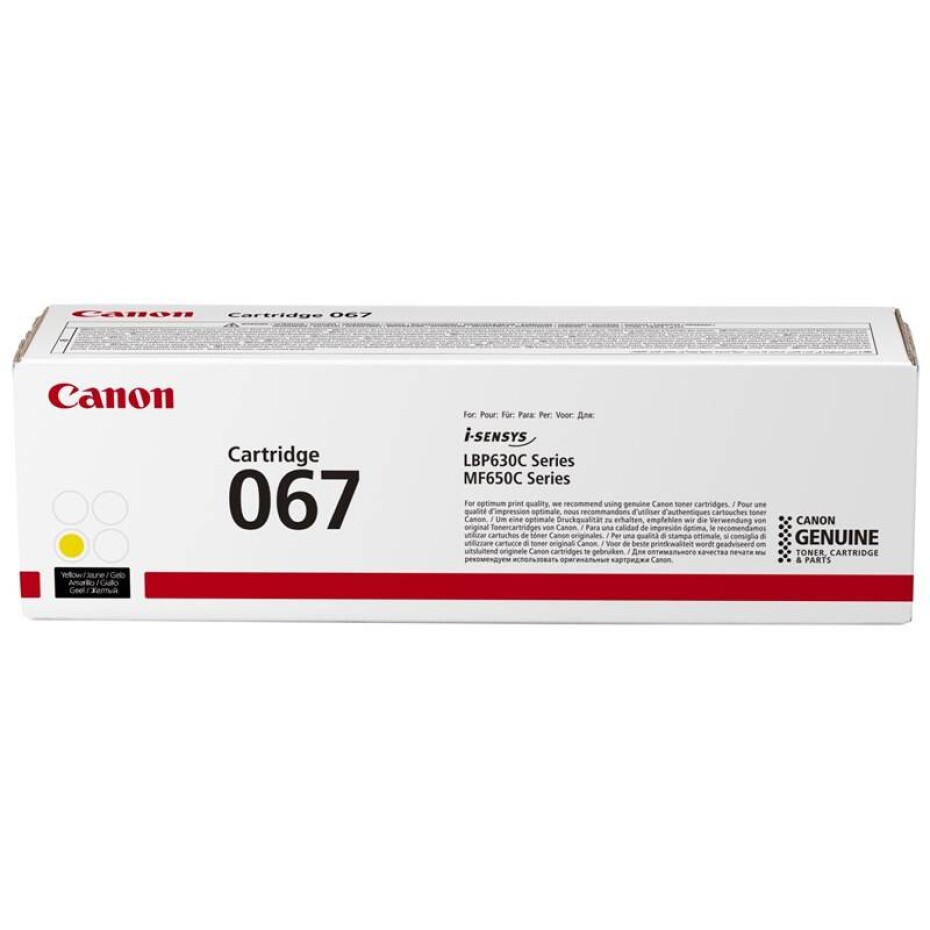 Canon 067 Y, 1250 stran (5099C002) žlutý - main (0)
