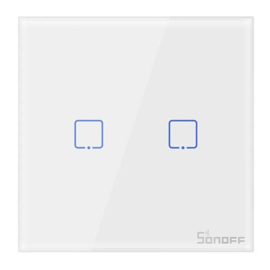 Sonoff wireless 433MHz smart wall switch T2EU2C-RF (2-channel) (M0802030010) - main (0)