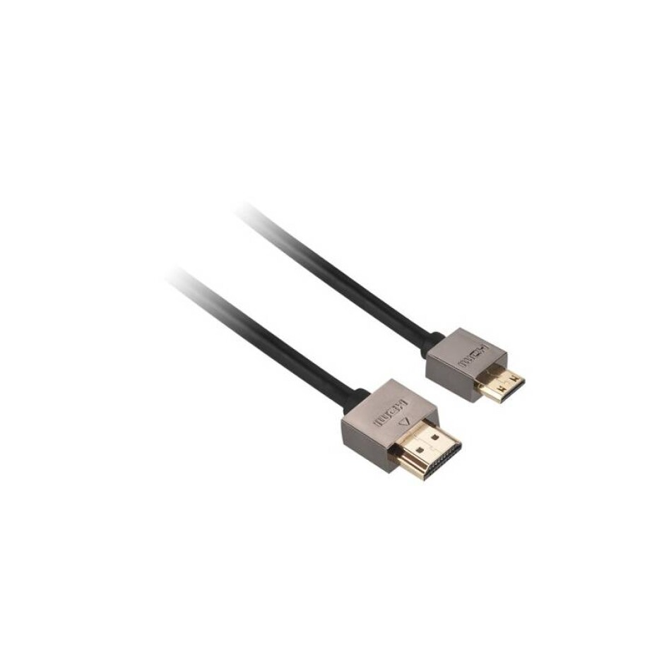 GoGEN HDMI / HDMI mini, 1,5m, v1.4, pozlacený, High speed, s ethernetem (GOGMINHDMI150MM01) černý - main (0)