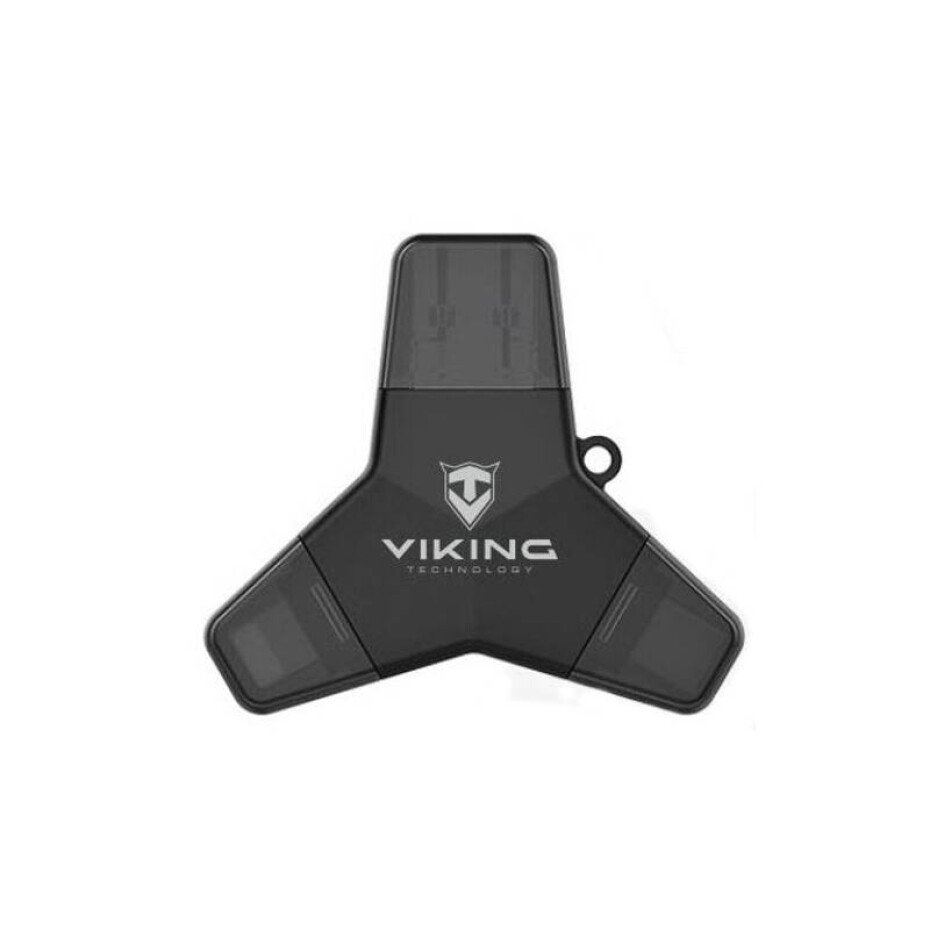 Viking 128GB, USB/USB-C/Micro USB/Lightning (VUFII128B) černý - main (0)