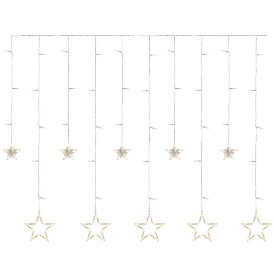 EMOS 115 LED závěs –  hvězdy, 185 × 105 cm, vnitřní, teplá bílá (DCGW12) - main (0)
