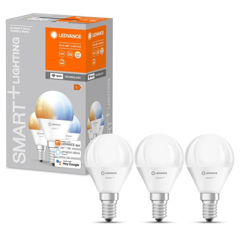 LEDVANCE SMART+ WiFi Mini Bulb Tunable White 5W E14 3ks (4058075485976) - main (0)