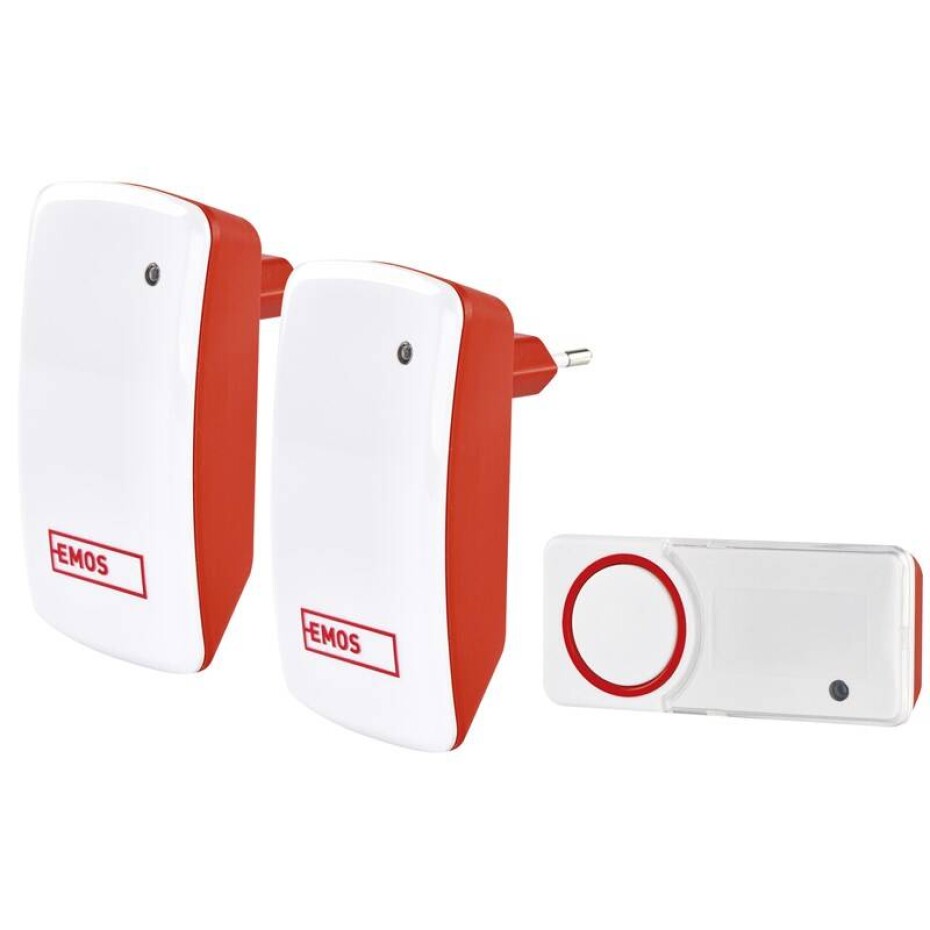 EMOS P5750.2R bezbateriový, 2 přijímače (P5750.2R) bílý/červený - main (0)