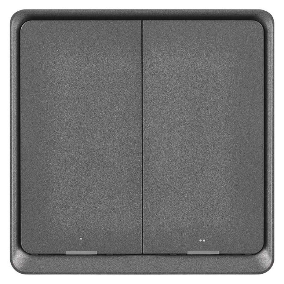 EMOS GoSmart IP-2002ZB, ZigBee 3.0, 2-tlačítkový (H5015) šedý - main (0)