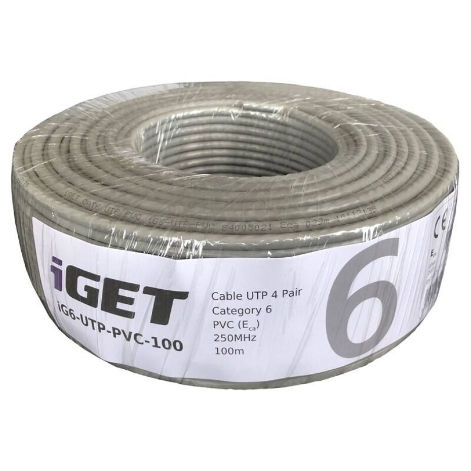 iGET Cat.6 UTP PVC Eca 100m/role (84005021) - main (0)