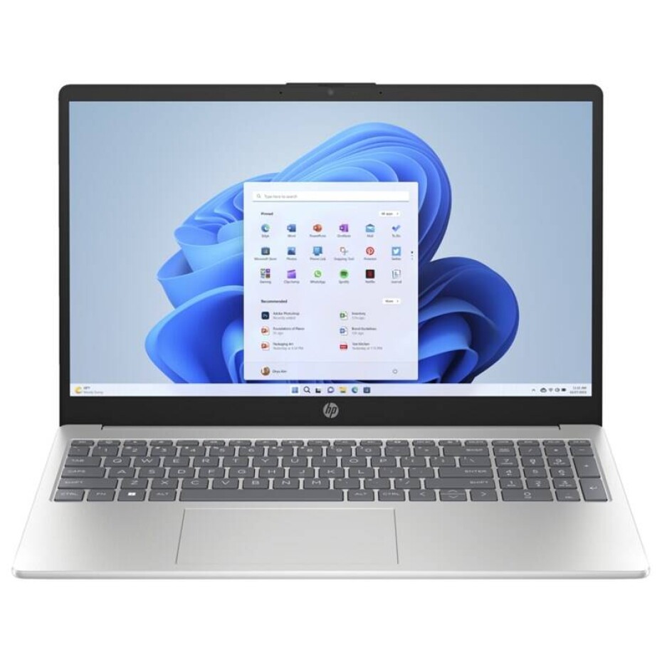HP 15-fd0777nc + Microsoft 365 pro jednotlivce (81F36EA#BCM) stříbrný - main (0)