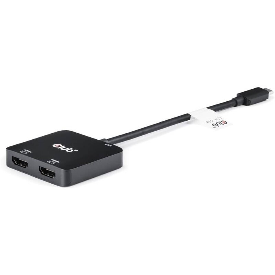 Club3D USB-C / 2xHDMI + USB-C PD 3.0 (CSV-1558) černý - main (0)