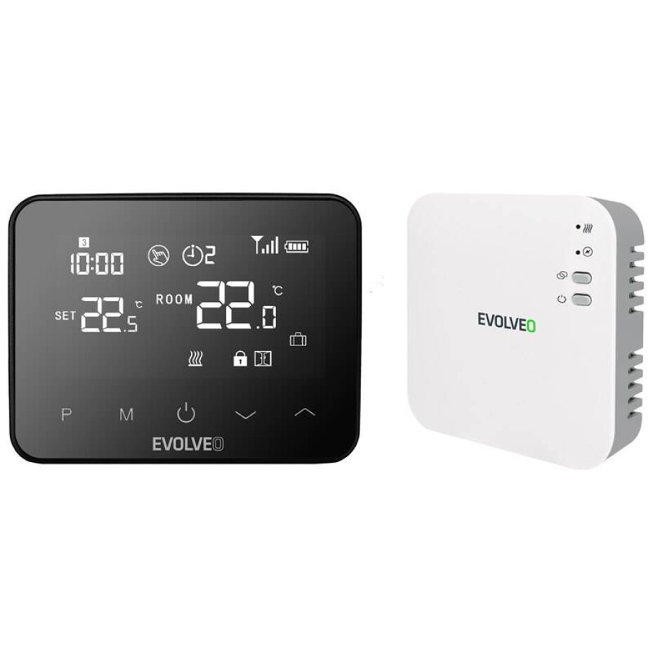 Evolveo Thermal, bezdrátový, programovatelný (THERMAL) černý - main (0)