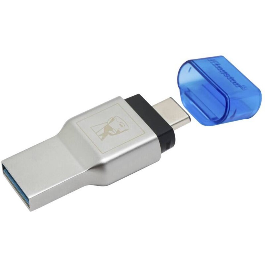 Kingston MobileLite Duo 3C (FCR-ML3C) stříbrná/modrá - main (0)