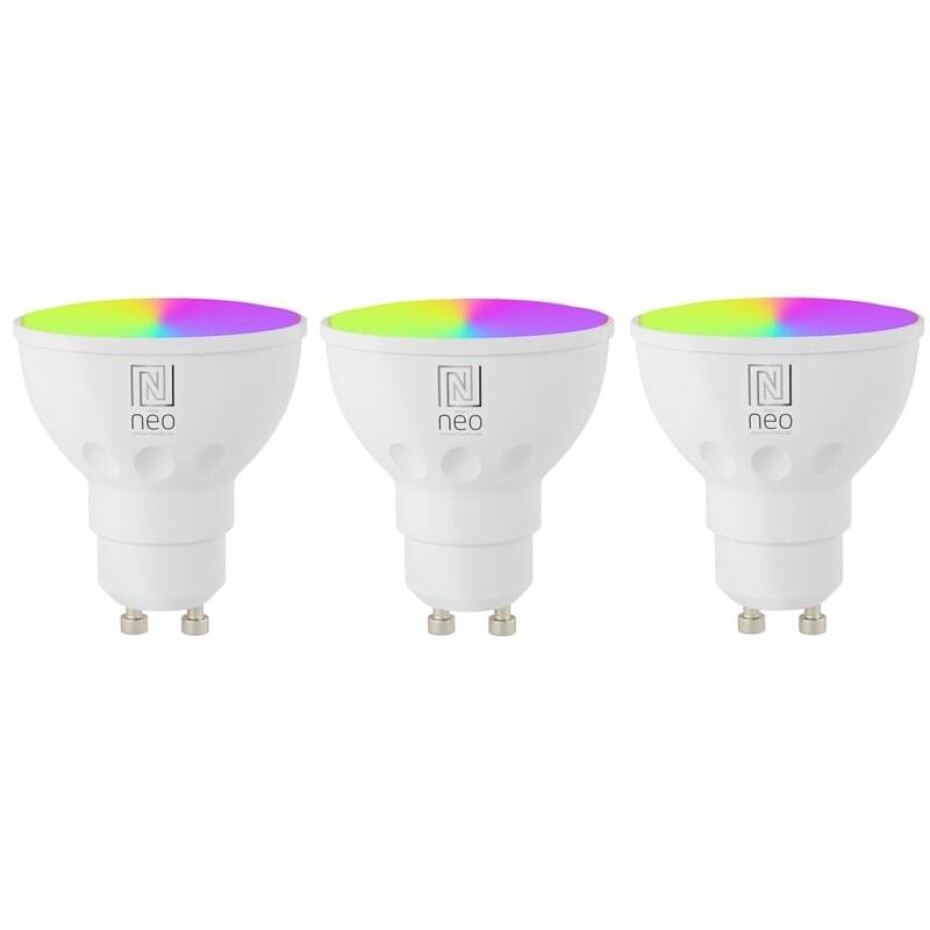 IMMAX NEO SMART LED GU10 6W RGB+CCT barevná a bílá, stmívatelná, WiFi, 3ks (07724C) - main (0)