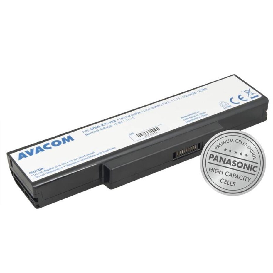 Avacom Asus A72/K72/N71/N73/X77 Li-Ion 11,1V 5600mAh (NOAS-K72-P28) - main (0)
