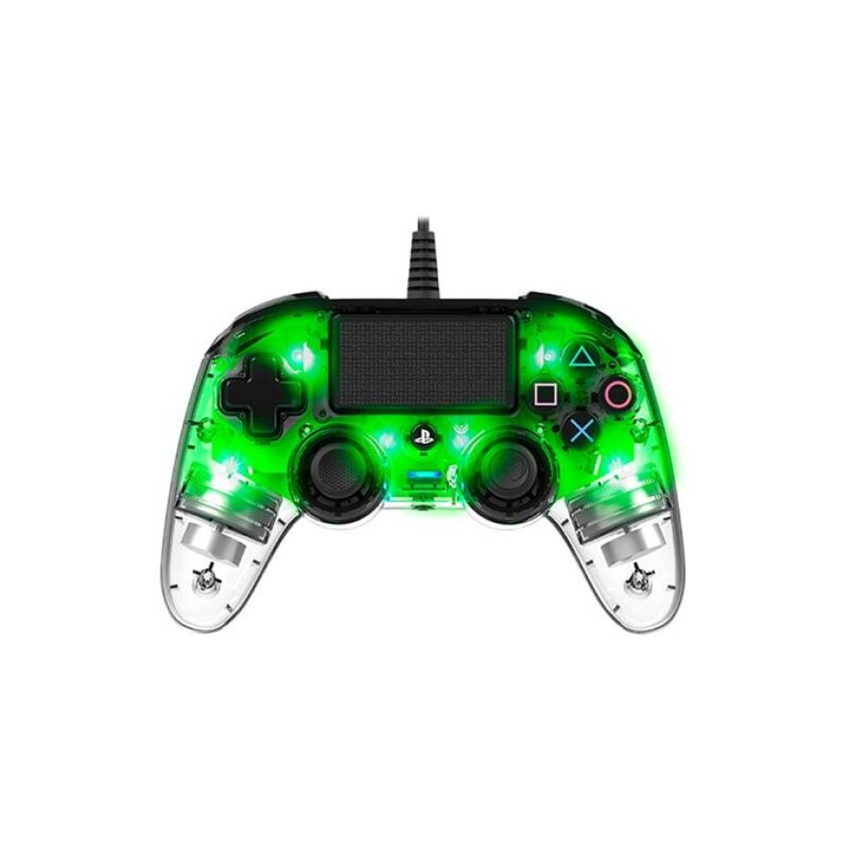 Nacon Wired Compact Controller pro PS4 (ps4hwnaconwicccgreen) zelený/průhledný - main (0)