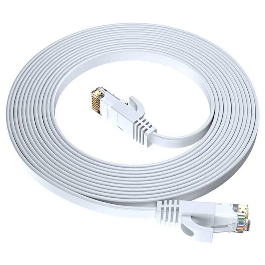 GoGEN síťový (RJ45), plochý, CAT6, 7,5m (NET750MM03) bílý - main (0)