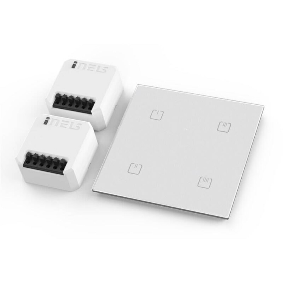 INELS Luxury, set (2x RFDEL-71B-SLRFGB-40/W) bílý - main (0)
