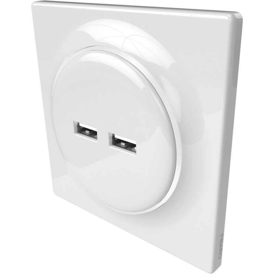 Fibaro Walli USB zásuvka (FGWU-021) bílá - main (0)
