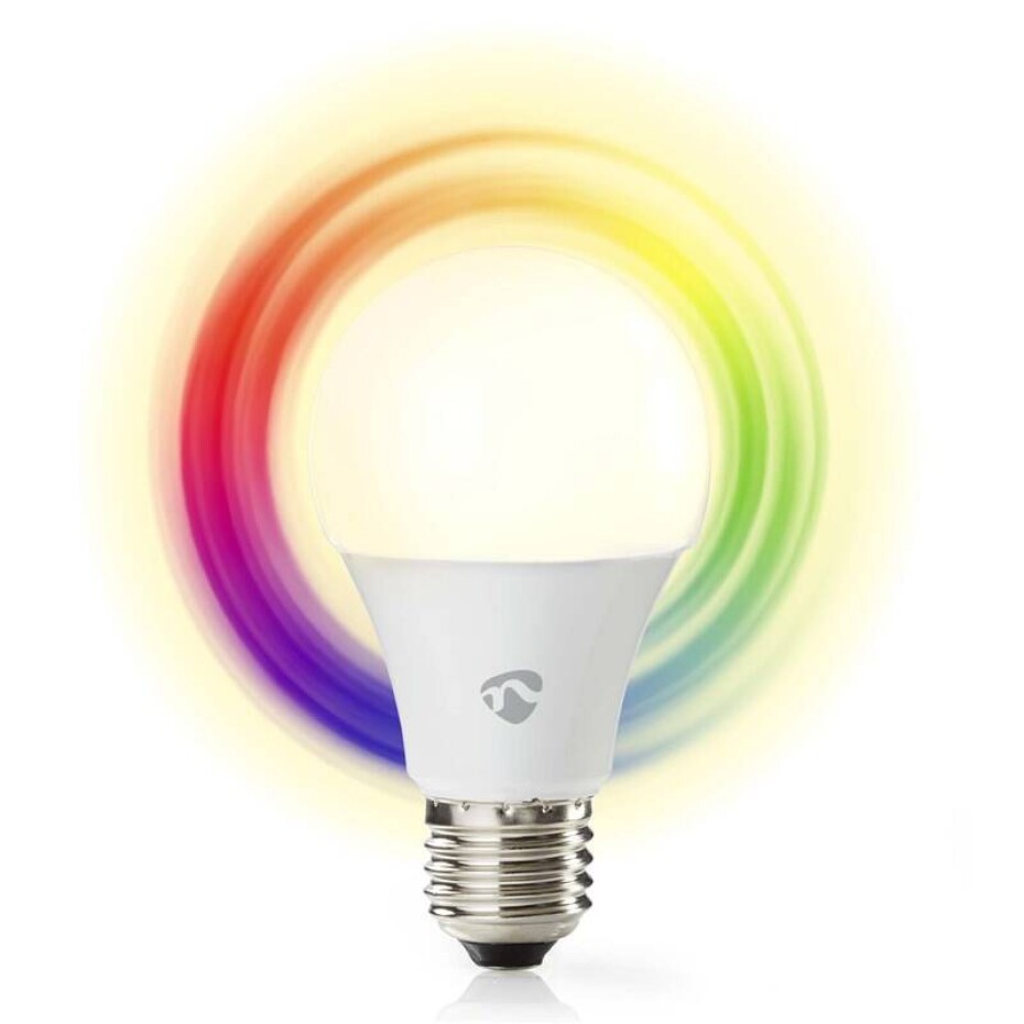 Nedis SmartLife klisik, Wi-Fi, E27, 806 lm, 9 W, RGB / Teplá - studená bílá (WIFILRC10E27) - main (0)