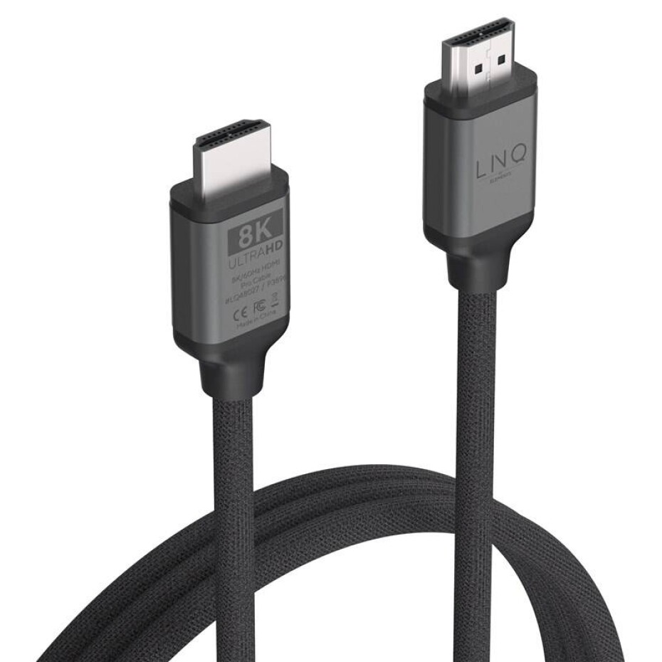 Linq byELEMENTS HDMI/HDMI, 8K/60Hz PRO, 2m (LQ48027) černý - main (0)