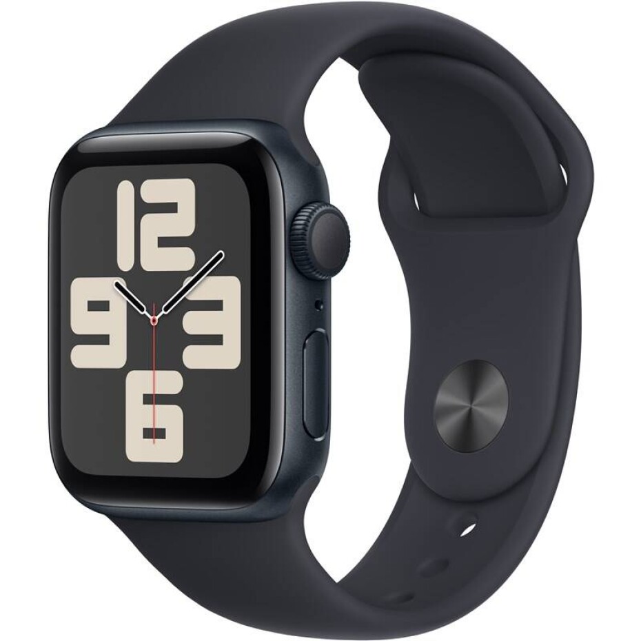 Apple Watch SE 2023 GPS 40mm pouzdro z temně inkoustového hliníku - temně inkoustový sportovní řemínek - S/M (MR9X3QC/A) - main (0)