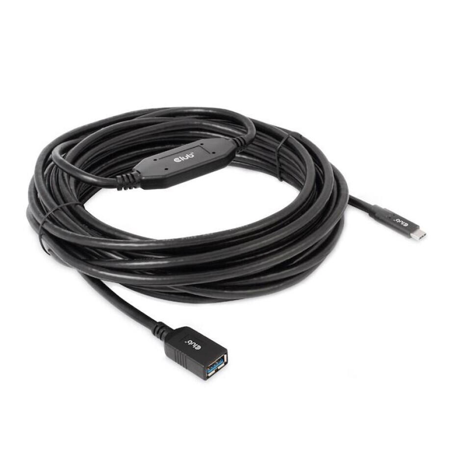 Club3D USB-C/USB-A, 10m (CAC-1538) černý - main (0)