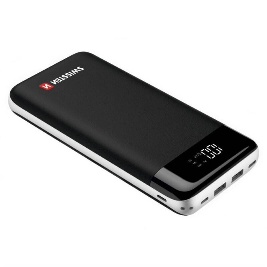 Swissten Black Core 30 000mAh, Micro USB/USB-C PD/Lightning, QC 3.0 (22013929) černá - main (0)