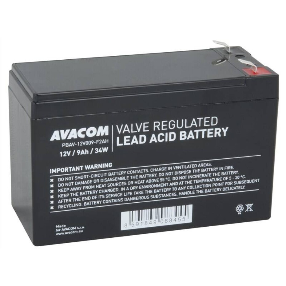 Avacom 12V 9Ah F2 HighRate (PBAV-12V009-F2AH) - main (0)