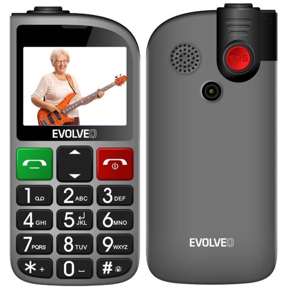 Evolveo EasyPhone FL (EP-801-FLS) stříbrný - main (0)