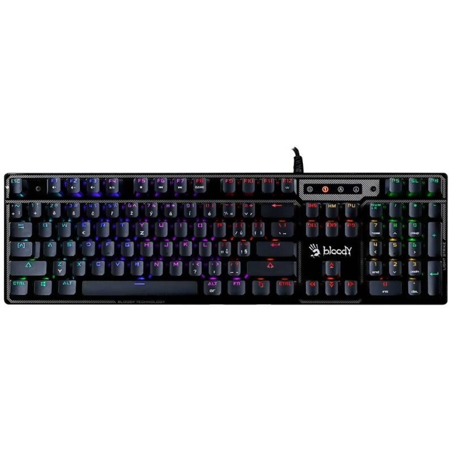 A4Tech Bloody B750N, Green Switch, USB, CZ/SK layout (B750N-BK-GS) černá - main (0)