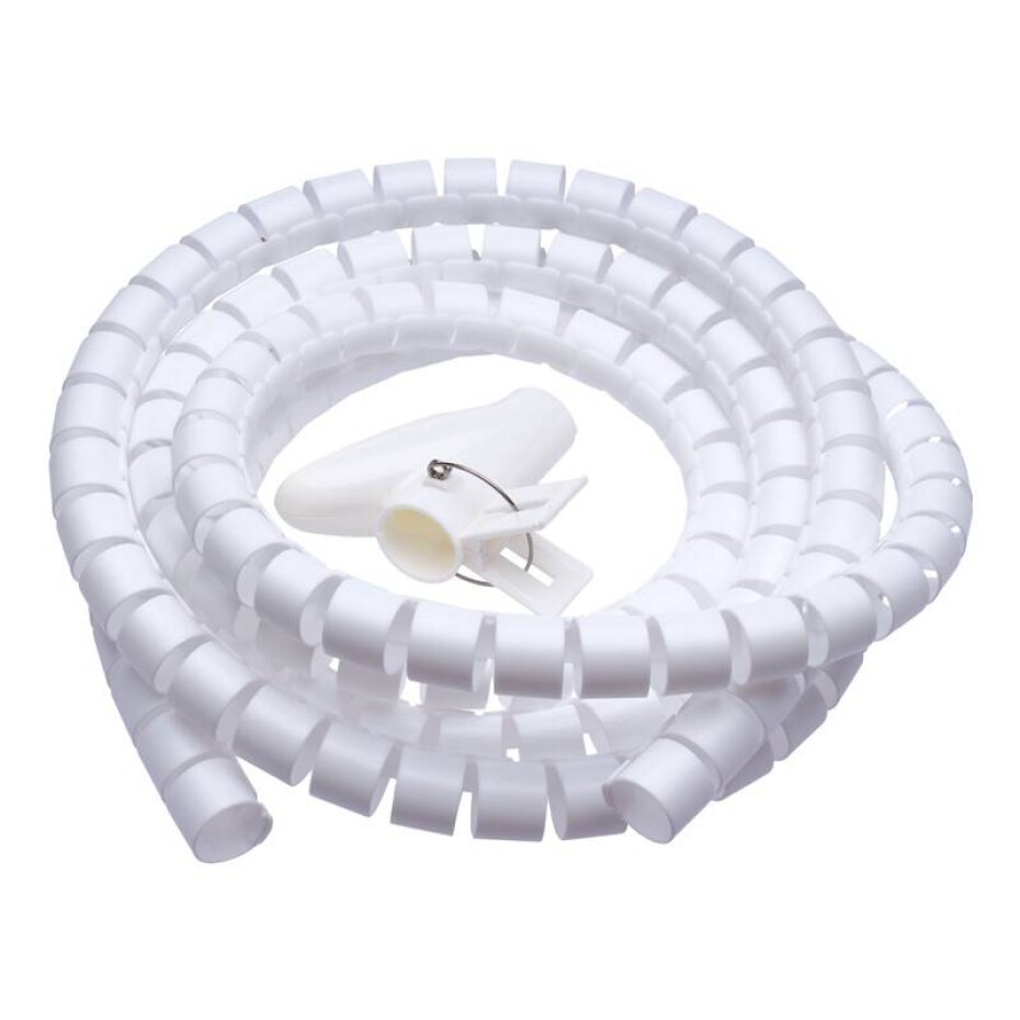 Connect IT WINDER, husí krk, 2,5m x 20mm (CI-679) bílá - main (0)