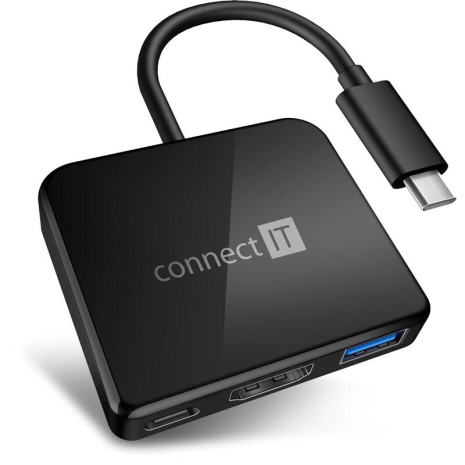 Connect IT USB-C/USB-C, HDMI, USB 3.0 (CHU-7050-BK) černý - main (0)