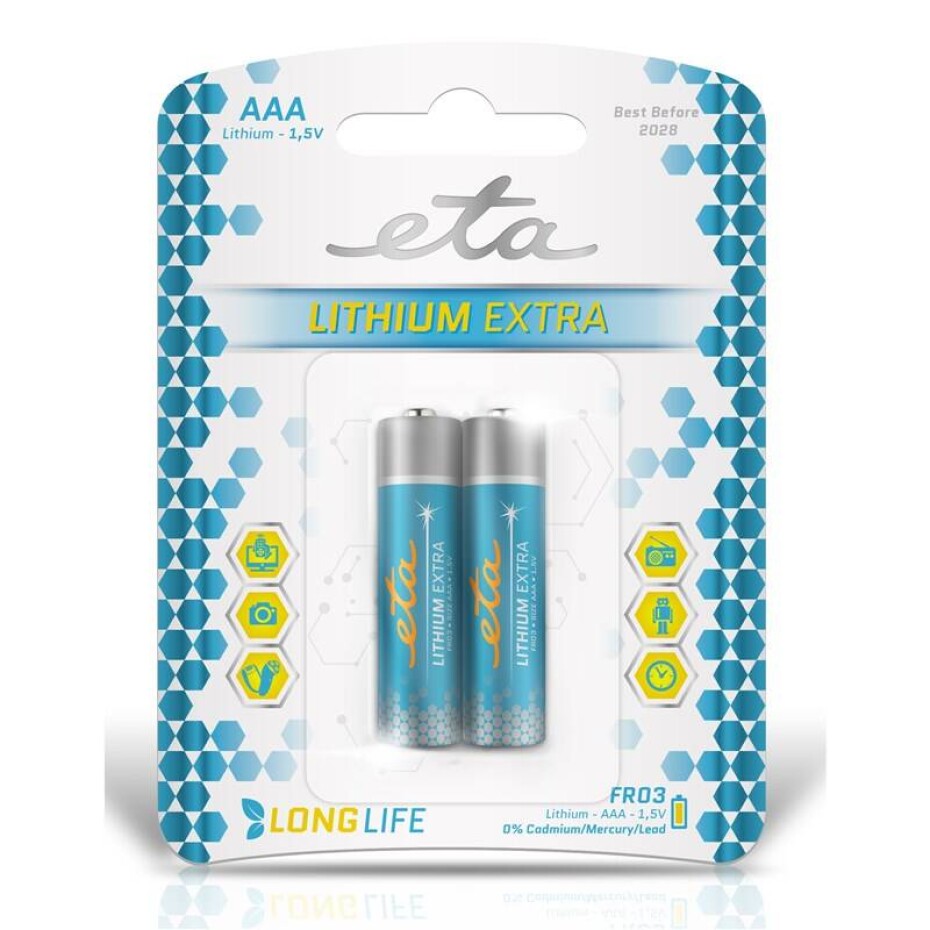 ETA PREMIUM AAA, FR03, blistr 2ks (R03LITH2) - main (0)
