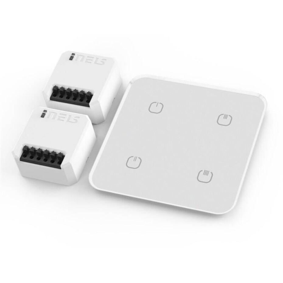 INELS Luxury, set (2x RFDEL-71B-SLRFGB-240/W) bílý - main (0)