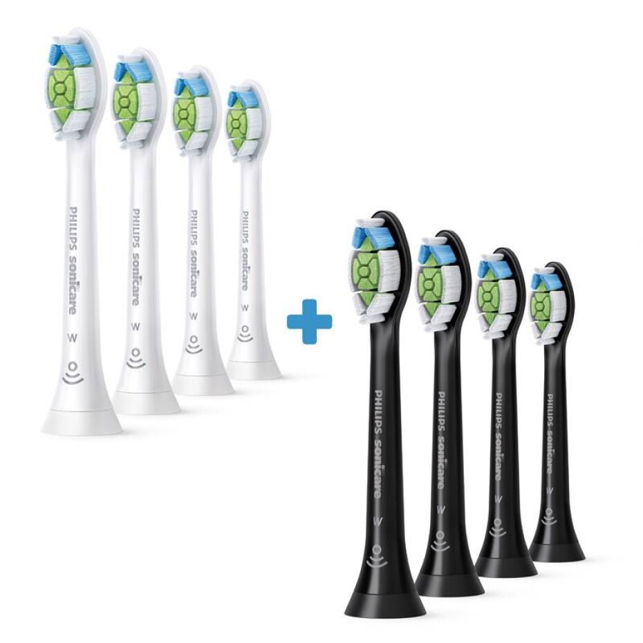 Philips Sonicare Optimal White HX6064/10+HX6064/11, 4+4 ks černá/bílá - main (0)