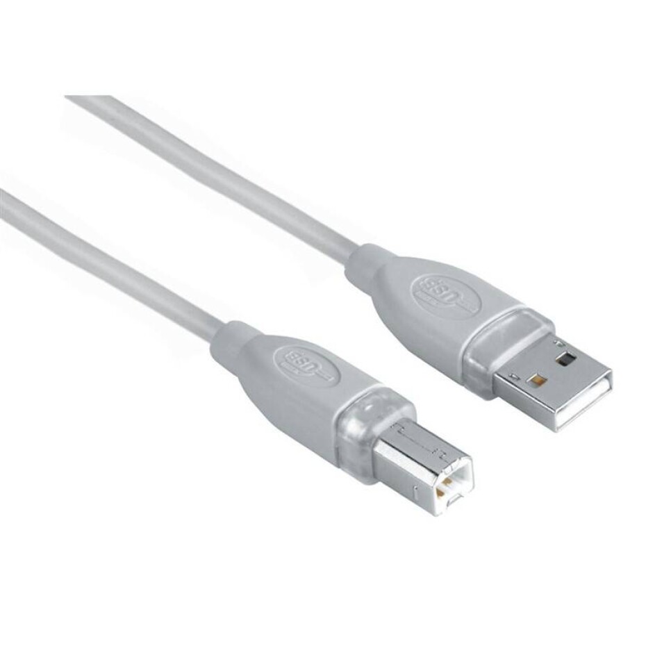 Hama USB / USB-B, 5m (45023) šedý - main (0)