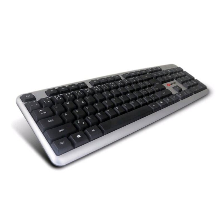 C-Tech KB-102 SLIM, CZ/SK (KB-102-U-SL) černá/stříbrná - main (0)