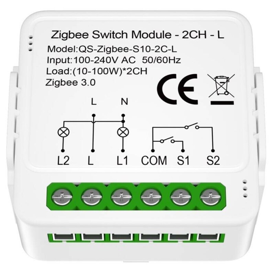 IMMAX NEO SMART kontroler (L) V8 2-tlačítkový Zigbee 3.0, Tuya (07572L) - main (0)